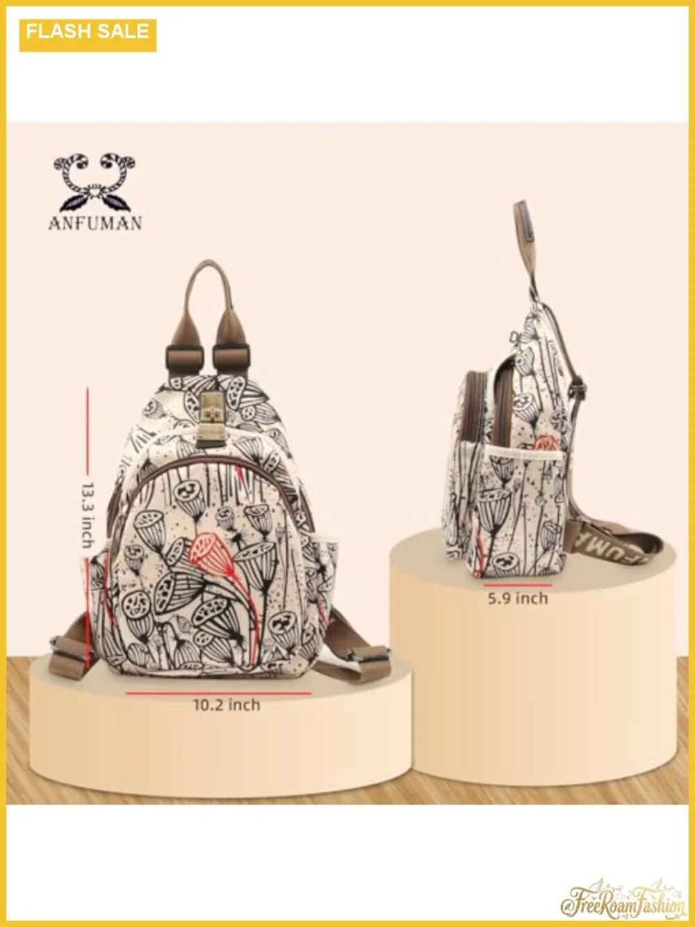 Waterproof Oxford Cloth Mini Backpack with Anti-Theft Design for Travel